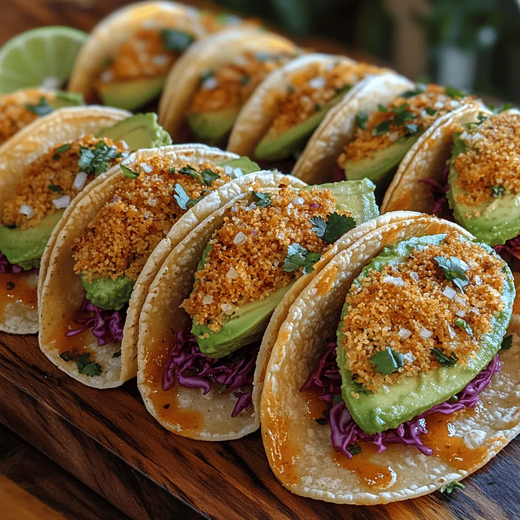 Willkommen zu einem aufregenden kulinarischen Abenteuer! Heute präsentieren wir Ihnen ein Rezept, das sowohl Ihre Geschmacksknospen verwöhnt als auch Ihre Gäste beeindruckt: Krosse Panko-Avocado-Tacos. Diese köstlichen Tacos kombinieren das cremige, buttrige Aroma von reifen Avocados mit einer knusprigen Panko-Panade, die ihnen die perfekte Textur verleiht. Sie sind nicht nur ein Genuss, sondern auch eine hervorragende Option für alle, die sich vegetarisch oder vegan ernähren möchten.