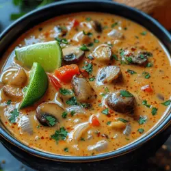 Die cremige Thai Kokosnuss-Suppe erfreut sich immer größerer Beliebtheit in der modernen Küche. Mit ihren köstlichen Aromen und der samtigen Textur ist sie nicht nur ein Genuss für den Gaumen, sondern auch ein wahres Fest für die Sinne. Diese Suppe kombiniert die Reichhaltigkeit von Kokosmilch mit der Schärfe von roter Currypaste und frischen, knackigen Gemüsesorten – eine perfekte Balance, die sowohl Veganer als auch Fleischliebhaber anspricht.