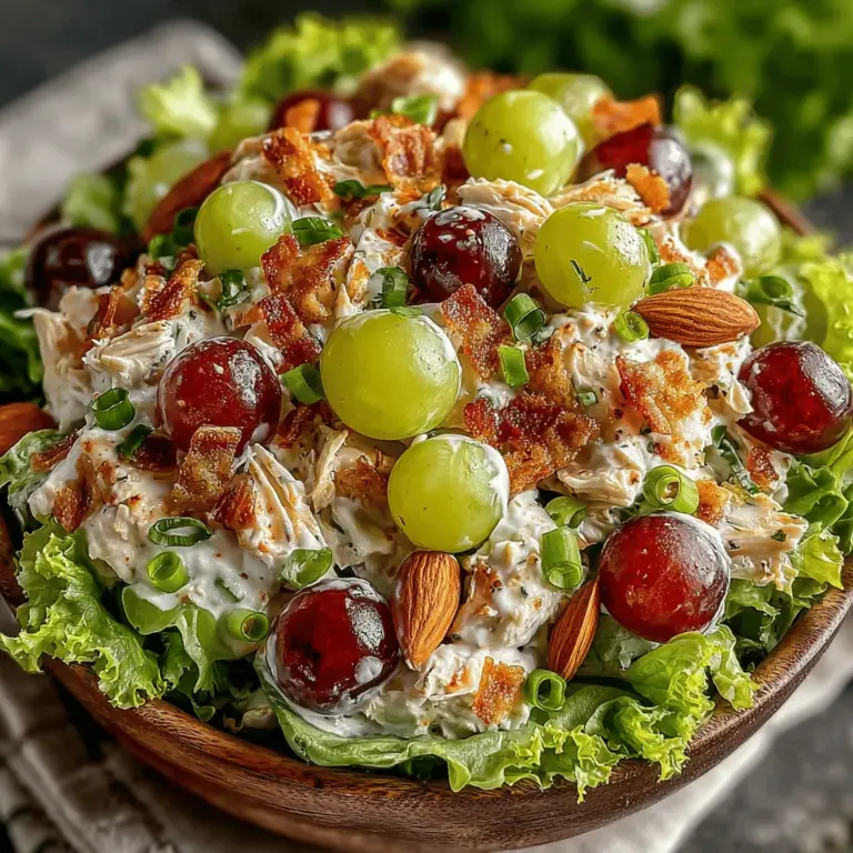 Hühnersalat ist nicht nur ein klassisches Gericht, sondern auch eine wunderbare Möglichkeit, gesunde Zutaten zu kombinieren und eine Vielzahl von Aromen und Texturen zu genießen. Besonders in den warmen Monaten erfreut sich dieser knackige & bunte Hühnersalat mit Trauben und Mandeln großer Beliebtheit. Die Kombination aus zartem Hühnerfleisch, süßen Trauben und knusprigen Mandeln sorgt für ein erfrischendes und nahrhaftes Gericht, das sich sowohl als Hauptspeise als auch als Beilage eignet.