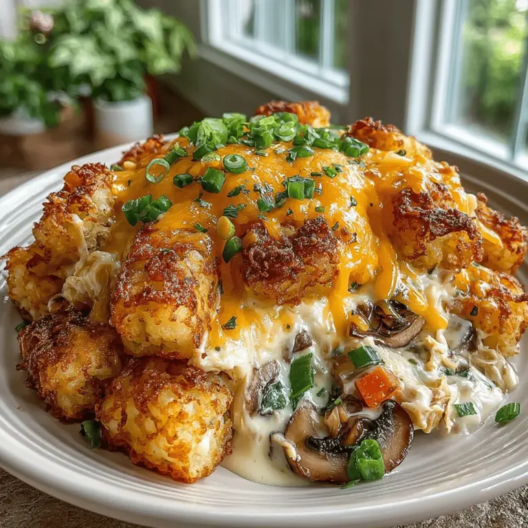 Wenn es um komfortable und köstliche Gerichte geht, die die ganze Familie begeistern, ist der Crockpot Ranch Chicken Tater Tot Auflauf eine unschlagbare Wahl. Dieses Rezept vereint zarte Hähnchenbrust, eine cremige Ranch-Sauce und knusprige Tater Tots zu einem herzhaften Auflauf, der sich perfekt für geschäftige Wochentage eignet. Einfach in den Slow Cooker geben, einige Stunden garen lassen und schon haben Sie ein schmackhaftes Abendessen, das sowohl sättigend als auch befriedigend ist.