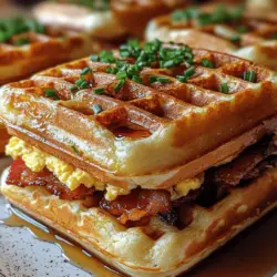 Stellen Sie sich vor, Sie genießen ein köstliches Frühstück, das sowohl sättigend als auch geschmackvoll ist. Die Goldene Buttermilch-Waffel-Frühstücks-Slider sind genau das, was Sie brauchen! Diese kleinen, aber feinen Leckerbissen kombinieren die Fluffigkeit von Buttermilchwaffeln mit dem herzhaften Geschmack von Speck und Rührei. Sie sind nicht nur ein Fest für die Sinne, sondern auch ein echter Hingucker auf jedem Frühstückstisch. Die Slider sind perfekt für ein gemütliches Sonntagsfrühstück oder sogar für eine besondere Brunch-Feier mit Freunden und Familie.