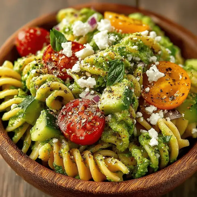 Der cremige Avocado-Pasta-Salat hat sich in den letzten Jahren zu einem wahren Trendgericht entwickelt, das nicht nur geschmacklich überzeugt, sondern auch in seiner Zubereitung äußerst unkompliziert ist. Ideal für warme Sommertage oder als leichte Beilage zu Grillgerichten, bringt dieser Salat frische Aromen und eine köstliche Cremigkeit auf den Tisch. Hergestellt aus einfachen, aber nahrhaften Zutaten, ist er perfekt für alle, die eine gesunde und schmackhafte Mahlzeit suchen.