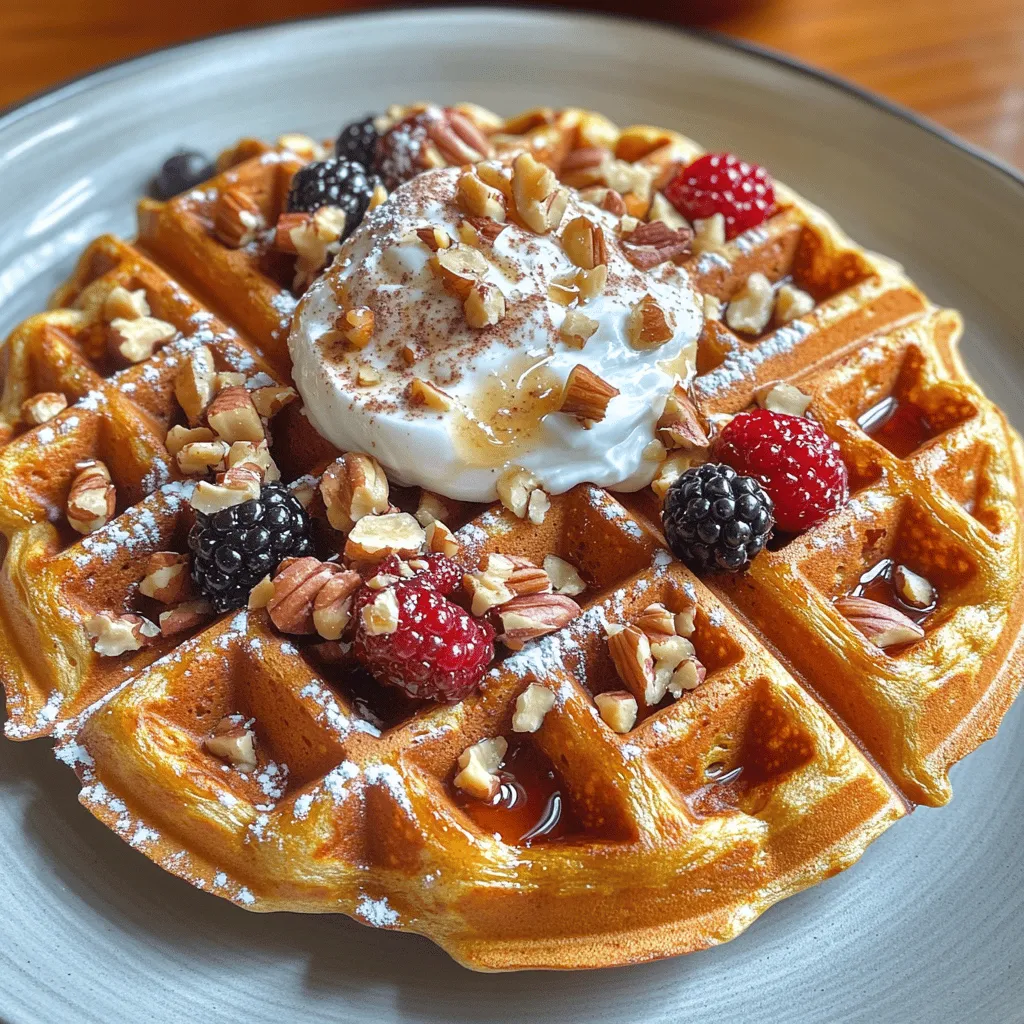 Wenn der Herbst naht und die Blätter sich golden färben, gibt es nichts Besseres, als sich mit einem köstlichen und wärmenden Frühstück zu verwöhnen. Die Kürbis-Gewürz-Himmel Waffeln sind nicht nur ein Fest für den Gaumen, sondern auch eine gesunde Wahl für den Start in den Tag. Dieses Rezept vereint die Aromen des Herbstes mit der Kraft von nahrhaften Zutaten und bringt die Gemütlichkeit der Saison direkt auf den Frühstückstisch.