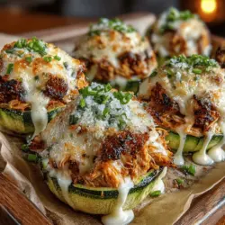 Buffalo Chicken Alfredo Zoodle Nests sind eine köstliche und gesunde Variante eines klassischen Gerichts, das die Aromen von Buffalo Chicken und cremiger Alfredo-Sauce in einer innovativen Zoodle-Form vereint. Diese Nester sind nicht nur optisch ansprechend, sondern auch ideal für alle, die eine glutenfreie und kohlenhydratarme Option suchen. Zoodles, auch bekannt als Zucchini-Nudeln, sind eine hervorragende Alternative zu herkömmlichen Pasta und bringen frische Aromen sowie eine Vielzahl von Nährstoffen in dein Gericht.