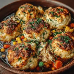 Willkommen zu einem Rezept, das nicht nur den Gaumen erfreut, sondern auch das Herz wärmt: der rustikale Knoblauch-Kräuter-Hühnchen-Cobbler. Dieses Gericht vereint die Aromen von zartem, zerrupftem Hühnchen und frischem Gemüse, gekrönt von einem köstlichen Biscuit-Belag, der beim Backen perfekt aufgeht. Ideal für einen gemütlichen Abend mit der Familie oder als beeindruckendes Gericht für Gäste, bringt dieser Cobbler die Aromen der Saison direkt auf den Tisch.