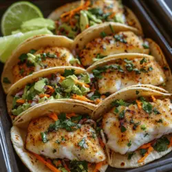 Wenn es um kreative und köstliche Gerichte geht, sind Fisch-Tacos ein echter Hit. Die Kombination aus knusprigem, gebackenem Fisch, frischem Gemüse und einer herzhaften Coleslaw sorgt dafür, dass jedes Bissen ein Geschmacksfeuerwerk ist. Dieses Rezept für knusprige gebackene Fisch-Tacos ist nicht nur einfach zuzubereiten, sondern auch gesund und nährstoffreich. Es ist perfekt für ein schnelles Abendessen unter der Woche oder als Highlight für jede Party.