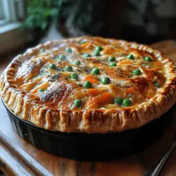 Der Hühner-Pot-Pie ist nicht nur ein wunderbares Gericht, sondern auch ein Symbol für Gemütlichkeit und Tradition in der Küche. Diese herzhafte Speise hat ihren Ursprung in der britischen Küche und hat sich im Laufe der Jahre in vielen Ländern, insbesondere in den USA, etabliert. Sie ist besonders beliebt in den kälteren Monaten, wenn man nach einem warmen und sättigenden Gericht sucht. Der Pot-Pie vereint zartes Hähnchenfleisch und frisches Gemüse in einer cremigen Füllung, die in einer goldenen Teigkruste gebacken wird. Dieses Rezept ist ideal für Familienessen oder gemütliche Abende mit Freunden.