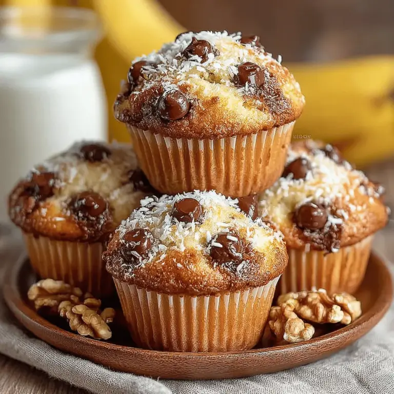 Wer liebt sie nicht, die Kombination aus süßen, reifen Bananen und zart schmelzender Schokolade? Diese fluffigen Bananen-Schokoladenmuffins sind nicht nur ein Genuss für den Gaumen, sondern auch eine wunderbare Möglichkeit, überreife Bananen sinnvoll zu verwerten. Muffins sind vielseitige Backwaren, die perfekt für Frühstück, Snacks oder als süße Leckerei für zwischendurch geeignet sind. Dieses Rezept ist einfach zuzubereiten und bringt in kürzester Zeit köstliche Muffins auf deinen Tisch.