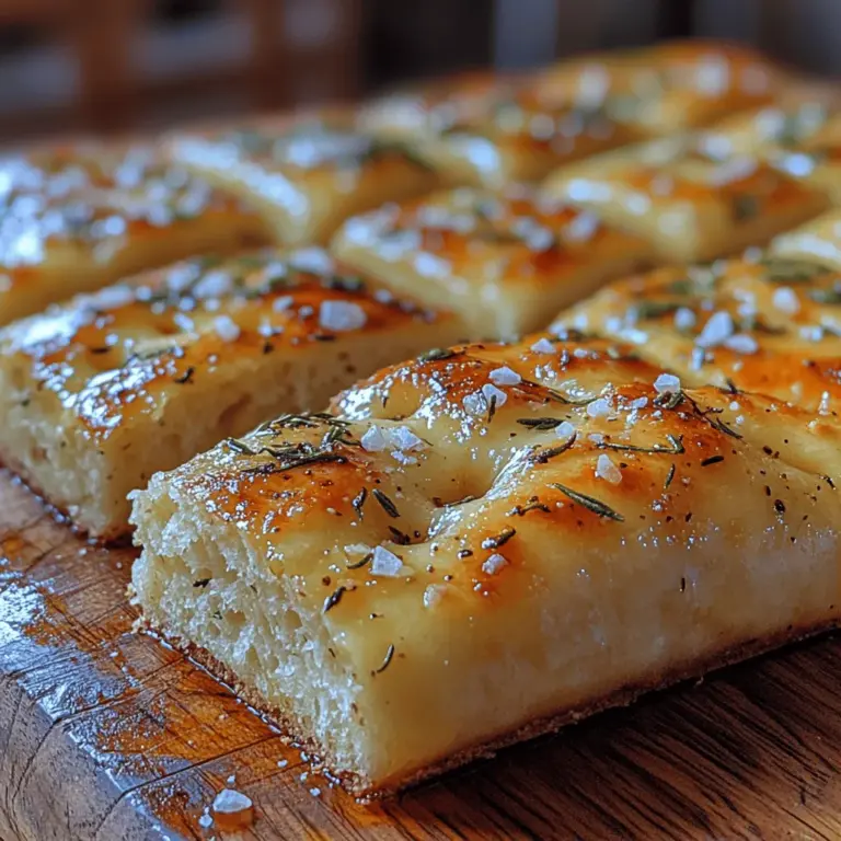 Die herzhafte Rosmarin-Knoblauch-Focaccia ist eine der köstlichsten und einfachsten Brotrezepte, die man in der heimischen Küche zubereiten kann. Dieses italienische Brot überzeugt durch seine weiche, luftige Textur und das unvergleichliche Aroma von frischem Rosmarin und Knoblauch. Egal, ob als Beilage zu einer Suppe, als Snack für zwischendurch oder einfach nur mit etwas Olivenöl zum Dippen – Focaccia ist immer eine gute Wahl.