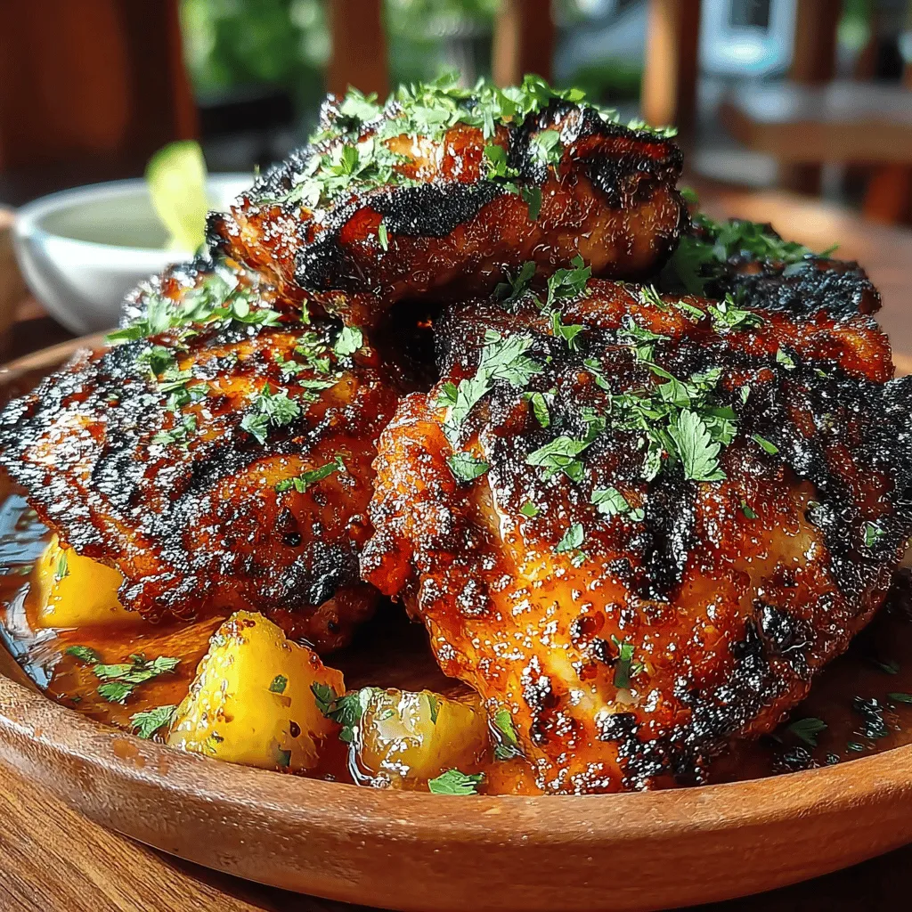 Willkommen zu einem kulinarischen Erlebnis, das Ihre Geschmacksknospen verzaubern wird! Das Rezept für "Die Saftigsten Pfirsich BBQ Hühnchen" ist eine köstliche und einfache Möglichkeit, um ein schmackhaftes Gericht zuzubereiten, das sowohl für Kochanfänger als auch für erfahrene Küchenchefs geeignet ist. Die Kombination aus saftigen Hühnchenschenkeln und der fruchtig-süßen Pfirsichmarinade macht dieses Gericht zu einem Highlight für jedes BBQ oder eine entspannte Familienmahlzeit.