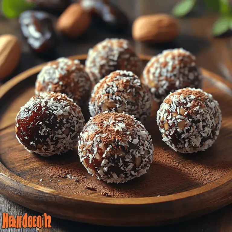Wenn der süße Zahn ruft, aber die Gesundheit nicht auf der Strecke bleiben soll, sind die Choco-Dream Delight-Bällchen die perfekte Lösung. Diese kleinen, energiegeladenen Snacks sind nicht nur köstlich, sondern auch nährstoffreich und einfach zuzubereiten. Mit einer Mischung aus Medjool-Datteln, Haferflocken und Mandelbutter bieten sie eine hervorragende Balance aus Geschmack und Nährstoffen, die sowohl Erwachsene als auch Kinder begeistern wird.