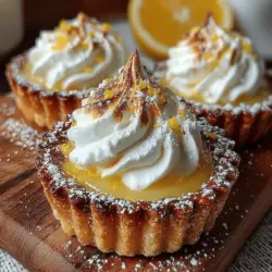 Wenn es um köstliche und erfrischende Desserts geht, sind die spritzigen Mini Zitronen-Baiser-Tartelettes ein absolutes Highlight. Diese kleinen, süßen Leckereien kombinieren die spritzige Frische von Zitronen mit der zarten Süße von Baiser und einem buttrigen Teig. Perfekt für festliche Anlässe, Teepartys oder einfach als süßer Snack zwischendurch, haben diese Tartelettes nicht nur einen unwiderstehlichen Geschmack, sondern auch eine ansprechende Optik, die Gäste begeistert.