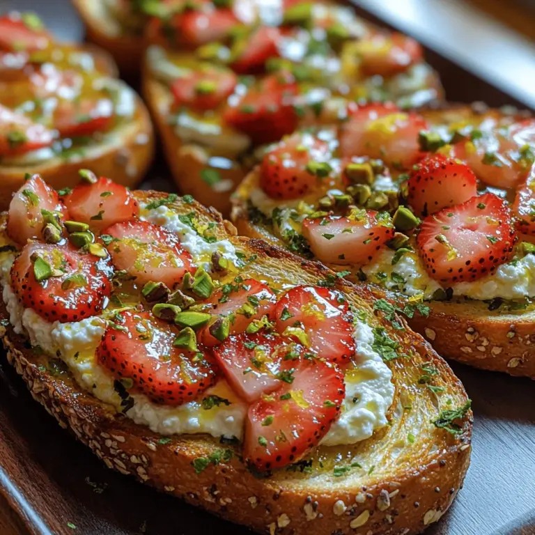 In einer Zeit, in der gesunde Ernährung und bewusstes Essen an Bedeutung gewinnen, ist es entscheidend, einfache Rezepte zu finden, die sowohl nahrhaft als auch köstlich sind. Der Zitronen-Ricotta-Genuss-Toast ist ein perfektes Beispiel für eine solche Speise. Er vereint die frische Zitrusnote mit der Cremigkeit von Ricotta, was ihn zu einem idealen Frühstück, einem eleganten Brunch-Gericht oder einem erfrischenden Snack macht. Dieses Rezept ist nicht nur einfach zuzubereiten, sondern bietet auch eine Fülle von gesundheitlichen Vorteilen, die sowohl für Körper als auch für Geist von Vorteil sind.