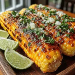 Der würzige Chili-Butter gegrillte Mais ist nicht nur ein einfaches Rezept, sondern auch ein wahrer Genuss, der besonders in den Sommermonaten oder bei Grillpartys zur absoluten Lieblingsspeise avanciert. Mit seinen unverwechselbaren Aromen von Chili, Limette und geräuchertem Paprika bringt er eine aufregende Geschmacksexplosion auf den Teller. Dieses Gericht ist nicht nur lecker, sondern auch vielseitig und kann leicht an verschiedene Geschmäcker und diätetische Bedürfnisse angepasst werden. Egal, ob als Beilage zu Fleischgerichten oder als Hauptspeise für Vegetarier, dieser gegrillte Mais ist ein absoluter Hit.