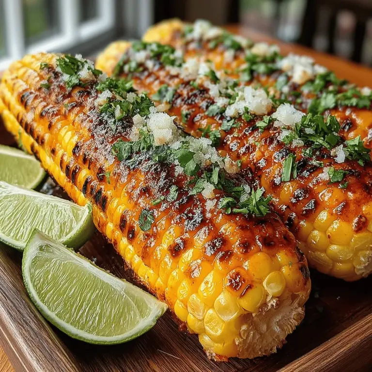 Der würzige Chili-Butter gegrillte Mais ist nicht nur ein einfaches Rezept, sondern auch ein wahrer Genuss, der besonders in den Sommermonaten oder bei Grillpartys zur absoluten Lieblingsspeise avanciert. Mit seinen unverwechselbaren Aromen von Chili, Limette und geräuchertem Paprika bringt er eine aufregende Geschmacksexplosion auf den Teller. Dieses Gericht ist nicht nur lecker, sondern auch vielseitig und kann leicht an verschiedene Geschmäcker und diätetische Bedürfnisse angepasst werden. Egal, ob als Beilage zu Fleischgerichten oder als Hauptspeise für Vegetarier, dieser gegrillte Mais ist ein absoluter Hit.