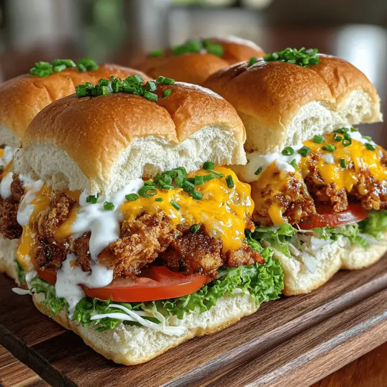Wenn es um köstliche und unkomplizierte Rezepte geht, sind die Crispy Cheddar Ranch Chicken Sliders ganz oben auf der Liste. Diese kleinen, herzhaften Häppchen sind perfekt für Partys, Familienfeiern oder einfach nur für einen entspannten Abend zu Hause. Die Kombination aus zartem Hähnchen, einer knusprigen Panade und schmelzendem Cheddar-Käse macht diese Slider zu einem echten Genuss, den niemand widerstehen kann.