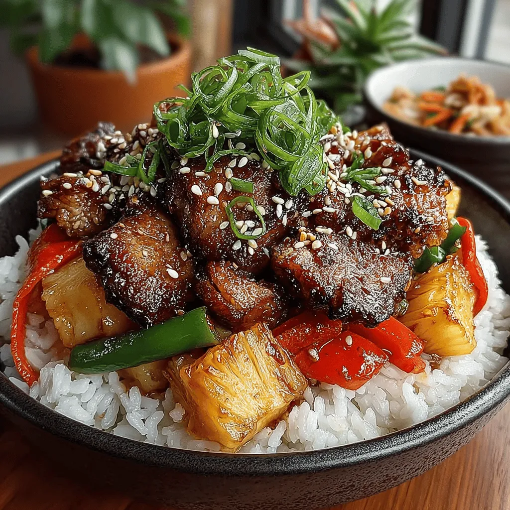 Die Teriyaki-Hühnchen und Ananas-Pfanne ist ein köstliches und einfach zuzubereitendes Gericht, das die Aromen Asiens in die heimische Küche bringt. Diese Kombination aus zartem Hühnchen, süßer Ananas und knackigem Gemüse wird nicht nur Ihren Gaumen erfreuen, sondern auch Ihre Küche mit einem verlockenden Duft erfüllen. Der Ursprung von Teriyaki liegt in Japan, wo es sich um eine Kochtechnik handelt, die das Grillen von Fleisch oder Fisch mit einer süßen Sojasauce kombiniert. Diese Zubereitungsart hat sich in vielen Ländern verbreitet und ist heute ein beliebtes Gericht in vielen Haushalten.