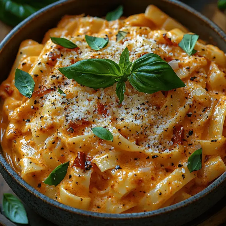 In der Welt der Kulinarik nehmen hausgemachte Rezepte einen ganz besonderen Platz ein. Sie sind nicht nur eine Quelle des Genusses, sondern auch ein Ausdruck von Kreativität und Gemütlichkeit. Wenn wir selbst kochen, können wir unsere Vorlieben und Geschmäcker in die Gerichte einfließen lassen, wodurch sie eine persönliche Note erhalten. In diesem Artikel stellen wir Ihnen ein einfaches und zugleich raffiniertes Rezept vor: Cremige Pasta mit gerösteten roten Paprika. Dieses Gericht vereint die süßen Aromen von gerösteten Paprika mit einer reichhaltigen, cremigen Sauce und wird mit frischen Kräutern abgerundet, was es zu einer perfekten Wahl für ein Mittag- oder Abendessen macht.