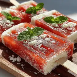 In der modernen Küche sind kreative und gesunde Rezepte gefragter denn je. Verbraucher suchen nach Möglichkeiten, ihren Speiseplan abwechslungsreich und nahrhaft zu gestalten, während sie gleichzeitig den Genuss nicht vernachlässigen wollen. Ein solches Rezept, das sowohl gesund als auch köstlich ist, ist das cremige Wassermelonen-Feta-Eis am Stiel. Dieses erfrischende Dessert vereint die süße, saftige Wassermelone mit dem salzigen, cremigen Feta-Käse und sorgt für ein unverwechselbares Geschmackserlebnis. Ideal für heiße Sommertage, ist dieses Eis am Stiel nicht nur ein Genuss für den Gaumen, sondern auch eine hervorragende Möglichkeit, sich mit frischen Zutaten zu verwöhnen.
