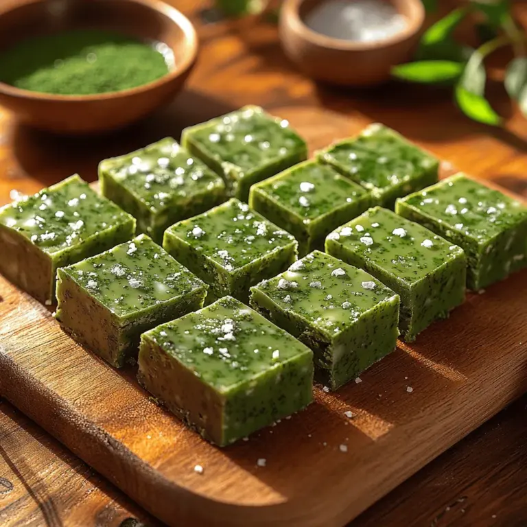 Der seidige Matcha-weiße Schokoladen-Fudge ist nicht nur ein Fest für den Gaumen, sondern auch eine visuelle Köstlichkeit. Mit seiner leuchtend grünen Farbe und der cremigen Textur hat dieses Dessert in den letzten Jahren an Popularität gewonnen, vor allem in der Welt der Feinschmecker und Gesundheitsbewussten. Ursprünglich hat Matcha, ein feines, pulverisiertes Grünteepulver aus Japan, eine lange Tradition in der japanischen Teezeremonie. Es wird geschätzt für seine gesundheitlichen Vorteile, darunter Antioxidantien und eine beruhigende Wirkung, die den Körper beleben. In Kombination mit weißer Schokolade entsteht eine harmonische Verbindung, die sowohl süß als auch leicht herb ist.
