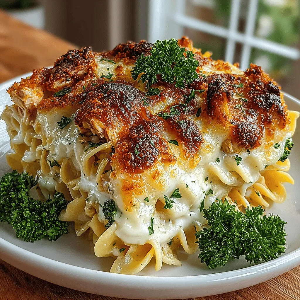 Der Goldene Parmesan Kräuter Hähnchen-Nudeln Auflauf ist nicht nur ein einfacher und schmackhafter Gericht, sondern auch ein wahrer Klassiker in der Hausmannskost. Ursprünglich aus der amerikanischen Küche stammend, vereint dieses Rezept die Aromen von zartem Hähnchen, herzhaften Kräutern und cremigen Käsesorten in einem warmen, gebackenen Gericht, das perfekt für jede Gelegenheit ist. Ob für ein gemütliches Familienessen oder eine gesellige Zusammenkunft mit Freunden – dieser Auflauf wird sicherlich alle begeistern.