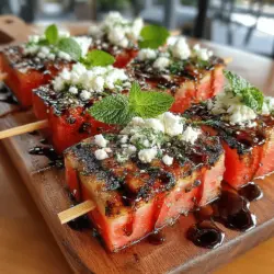 In der heutigen kulinarischen Welt ist es wichtig, nicht nur leckere, sondern auch nahrhafte Speisen zuzubereiten. Während die Temperaturen steigen und die Grill-Saison beginnt, sehnen sich viele von uns nach erfrischenden und kreativen Gerichten, die den Gaumen erfreuen und gleichzeitig gesund sind. Ein solches Rezept, das diese Anforderungen erfüllt, sind die gegrillten Wassermelonen-Feta-Spieße. Diese Kombination aus süßer Wassermelone und salzigem Feta-Käse bietet eine harmonische Geschmacksbalance, die sowohl überraschend als auch köstlich ist. Lassen Sie uns gemeinsam in die Details eintauchen und entdecken, wie Sie dieses einfache, aber beeindruckende Gericht zubereiten können.