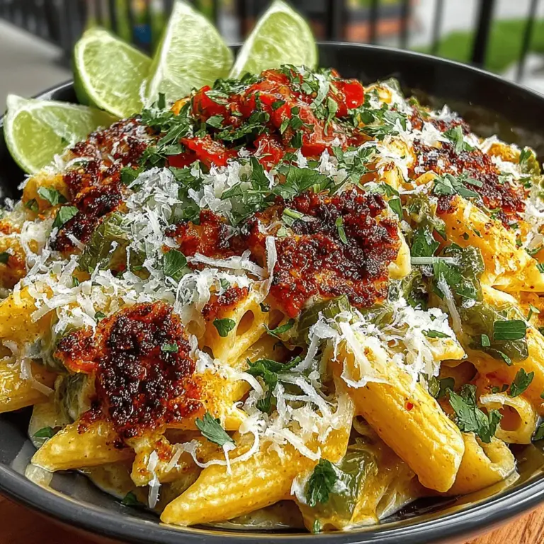 Willkommen in der Welt der herzhaften und cremigen Pasta-Gerichte! Das Rezept für langsam gekochte cremige Hatch-Chili-Pasta ist eine köstliche Mischung aus Aromen und Texturen, die jeden Gaumen erfreuen wird. Diese einzigartige Pasta vereint die Schärfe von Hatch-Chilis mit einer cremigen Tomatensauce, die perfekt zur al dente gekochten Pasta passt. Egal, ob Sie ein gemütliches Abendessen mit der Familie planen oder Gäste bewirten möchten, dieses Gericht ist die perfekte Wahl. Es ist einfach zuzubereiten und benötigt nur wenige Minuten Vorbereitungszeit, während der Slow Cooker den Rest der Arbeit erledigt.