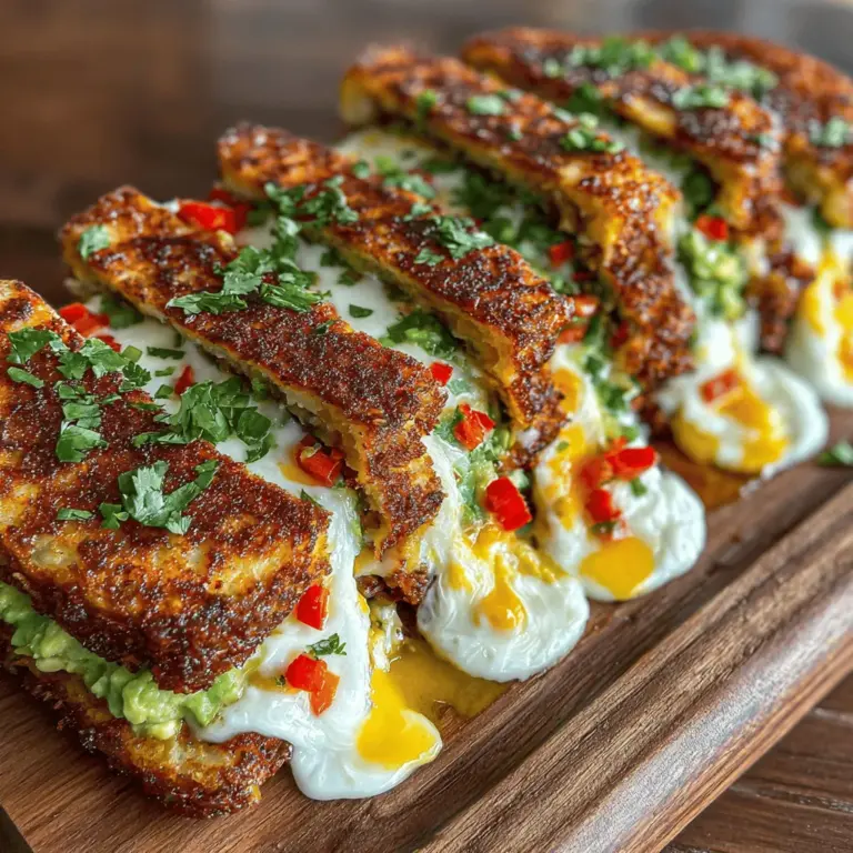 Wenn Sie auf der Suche nach einem köstlichen und gesunden Snack oder einer leichten Mahlzeit sind, sind die cremigen Avocado-Ei-Salat-Tortilla-Melts genau das Richtige für Sie! Diese herzhaften Melts kombinieren die cremige Textur von Avocado mit dem herzhaften Geschmack von Eiern, verfeinert mit frischen Kräutern und einem Hauch von Zitronensaft. Ob zum Frühstück, Mittagessen oder als Snack für zwischendurch, dieses Rezept ist nicht nur einfach zuzubereiten, sondern auch äußerst befriedigend.