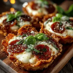 Snacks sind ein wichtiger Bestandteil unserer Ernährung. Sie bieten uns die Möglichkeit, kleine Portionen von Lebensmitteln zu genießen, die uns Energie spenden und unseren Hunger stillen. Bei der Auswahl von Snacks ist es wichtig, Optionen zu finden, die nicht nur gut schmecken, sondern auch nahrhaft sind. Die Mini-Pepperoni-Pizza-Wonton-Tassen sind eine großartige Wahl, da sie sich leicht anpassen lassen. Sie können gesunde Zutaten verwenden und die Füllung nach Ihrem Geschmack variieren.