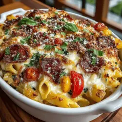 Der Käse Charcuterie Nudelauflauf ist ein fabelhaftes Gericht, das die gemütliche Atmosphäre eines italienischen Abendessens mit der Vielseitigkeit einer herzhafte Pasta-Kreation vereint. Ursprünglich inspiriert von der traditionellen Charcuterie, bei der verschiedene Fleisch- und Käsesorten zusammen serviert werden, kombiniert dieses Rezept die besten Aromen und Texturen in einem köstlichen Auflauf. Perfekt für Familienessen oder gesellige Zusammenkünfte, bringt dieser Nudelauflauf nicht nur Geschmack, sondern auch Freude auf den Tisch.