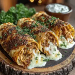 Die Käse Mini Hähnchen Alfredo Tortilla Schmelze ist ein unwiderstehliches Gericht, das sowohl Kinder als auch Erwachsene begeistert. Diese schmelzende Leckerei vereint zartes, zerkleinertes Hähnchen mit einer cremigen Alfredo-Sauce und geschmolzenem Käse, alles eingewickelt in einer knusprigen Tortilla. Perfekt für ein schnelles Abendessen oder als Snack für Partys, überzeugt dieses Rezept durch seinen köstlichen Geschmack und die einfache Zubereitung.