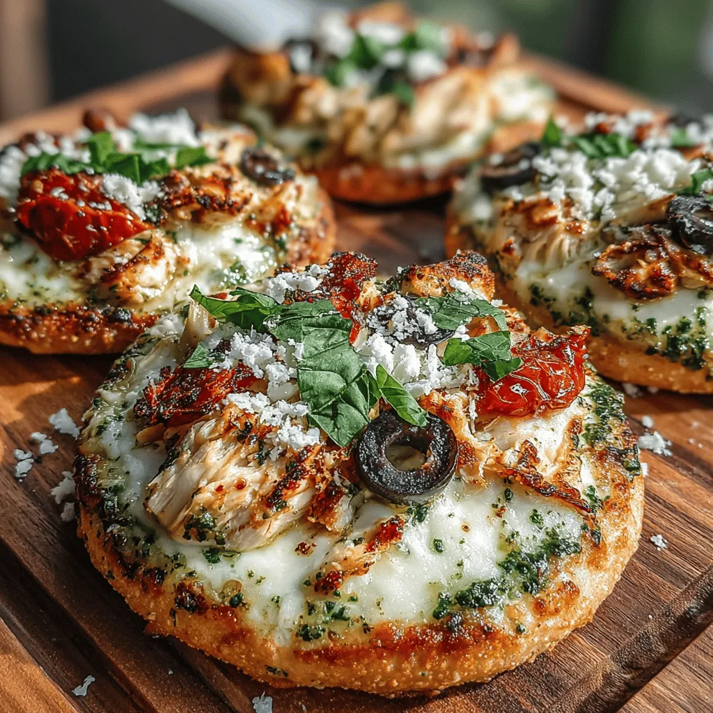 Mini Hähnchen-Pesto-Pita-Pizzen sind nicht nur ein Fest für die Sinne, sondern auch eine wunderbare Möglichkeit, gesunde Zutaten in einem schmackhaften Gericht zu vereinen. Dieses Rezept ist perfekt für ein schnelles Abendessen, einen geselligen Snack mit Freunden oder sogar für eine kleine Feier. Die Kombination aus zartem Hähnchen, aromatischem Basilikum-Pesto und geschmolzenem Käse sorgt für ein Geschmackserlebnis, das sowohl Kinder als auch Erwachsene begeistert.