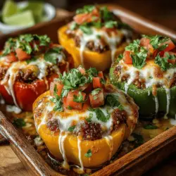 Herzlich willkommen in der bunte Welt der gefüllten Mini-Bell-Paprikas mit Putenfleisch! Dieses Rezept ist nicht nur eine hervorragende Wahl für ein schnelles und gesundes Abendessen, sondern auch eine großartige Möglichkeit, frisches Gemüse in Ihre Ernährung zu integrieren. Gefüllte Paprikas sind ein zeitloses Gericht, das in vielen Kulturen geschätzt wird. Sie können diese kleinen, farbenfrohen Leckereien als Hauptgericht oder als Beilage servieren und sie sind perfekt für Familienessen, Partys oder einfach, um sich selbst zu verwöhnen.