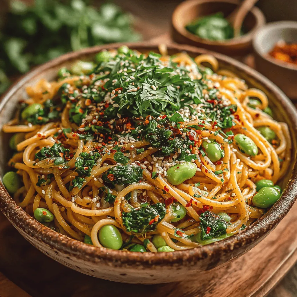 Willkommen in der köstlichen Welt der Zitronen-Knoblauch-Edamame-Nudel-Bowls! Dieses Rezept ist nicht nur einfach zuzubereiten, sondern auch unglaublich geschmackvoll und gesund. Es vereint die herzhaften Aromen von Knoblauch und Zitrone mit der nahrhaften Kraft von Edamame und Soba-Nudeln, was es zu einer idealen Wahl für jede Mahlzeit macht. Ob als schnelles Mittagessen, leichtes Abendessen oder als beeindruckendes Gericht für Gäste – diese Nudel-Bowls sind für jeden Anlass geeignet.