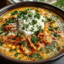 Willkommen in der Welt des herzhaften und cremigen Geschmacks! Das Rezept für unser cremiges Crockpot weiße Bohnen-Hühnchen-Chili ist nicht nur einfach zuzubereiten, sondern auch eine perfekte Wahl für kalte Tage oder gesellige Abende mit Freunden und Familie. Dieses Gericht vereint die Zartheit von Hähnchenfleisch mit der Cremigkeit von Frischkäse und Cheddar, während die weißen Bohnen und der Mais ihm eine angenehme Textur verleihen. Es ist ein wahres Komfortessen, das nicht nur sättigt, sondern auch mit einer Vielzahl von Aromen begeistert.