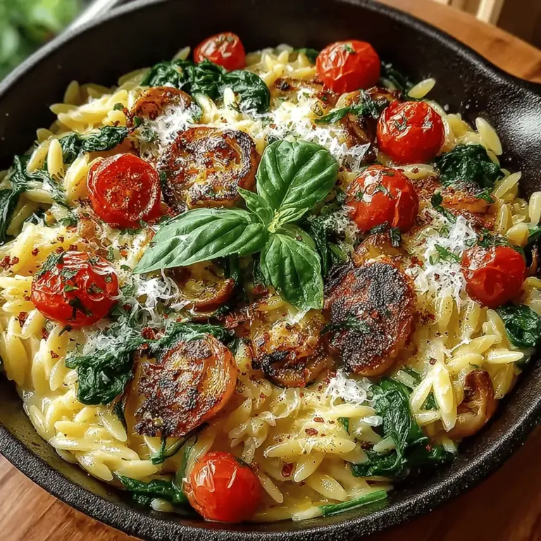 In einer Welt, die oft hektisch und überladen ist, suchen viele von uns nach einfachen, aber dennoch schmackhaften Lösungen für das tägliche Kochen. Hausgemachte Rezepte bieten nicht nur eine Möglichkeit, köstliche Gerichte zuzubereiten, sondern auch die Möglichkeit, frische Zutaten zu verwenden und die Kontrolle über die eigene Ernährung zu übernehmen. Das hier vorgestellte Rezept für One-Pan Knoblauch Parmesan Orzo ist ein perfektes Beispiel dafür, wie man in kurzer Zeit ein schmackhaftes und nahrhaftes Gericht zubereiten kann, das sowohl für Familienessen als auch für Abendessen mit Freunden geeignet ist.
