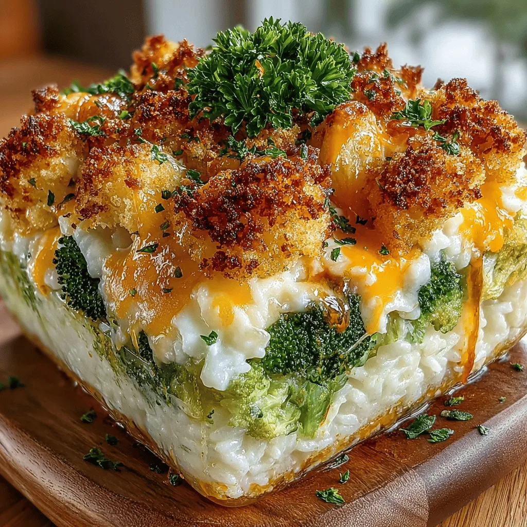 Der Käse-Brokkoli-Reis-Auflauf ist ein wunderbares Gericht, das nicht nur köstlich, sondern auch einfach zuzubereiten ist. Mit seiner cremigen Konsistenz und dem herzhaften Käsegeschmack hat sich dieses Rezept in vielen Haushalten einen festen Platz erobert. Es ist eine perfekte Kombination aus gesunden Zutaten und einem reichhaltigen Geschmack, die sowohl Kinder als auch Erwachsene begeistert. Ob als Hauptgericht oder als Beilage, dieser Auflauf ist vielseitig und sättigend und eignet sich hervorragend für jede Gelegenheit.