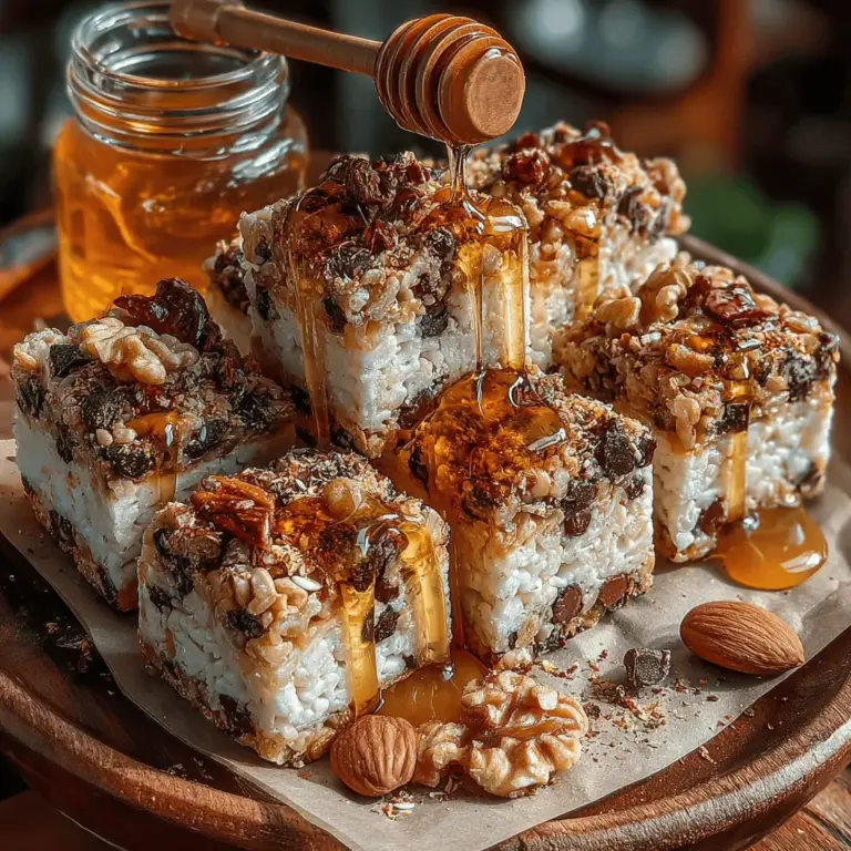 Die No-Bake Mandelbutter-Reisquadrate sind nicht nur ein köstlicher Snack, sondern auch eine hervorragende Wahl für alle, die nach einer schnellen, gesunden und vielseitigen Leckerei suchen. Ursprünglich inspiriert von traditionellen Rezepten für Reis-Snacks, haben diese Quadrate ihren eigenen Platz in der modernen Küche gefunden. Mit ihrer knusprigen Textur und dem nussigen Geschmack sind sie perfekt für jede Gelegenheit – sei es als Energiesnack für unterwegs, als süßes Frühstück oder als Dessert.