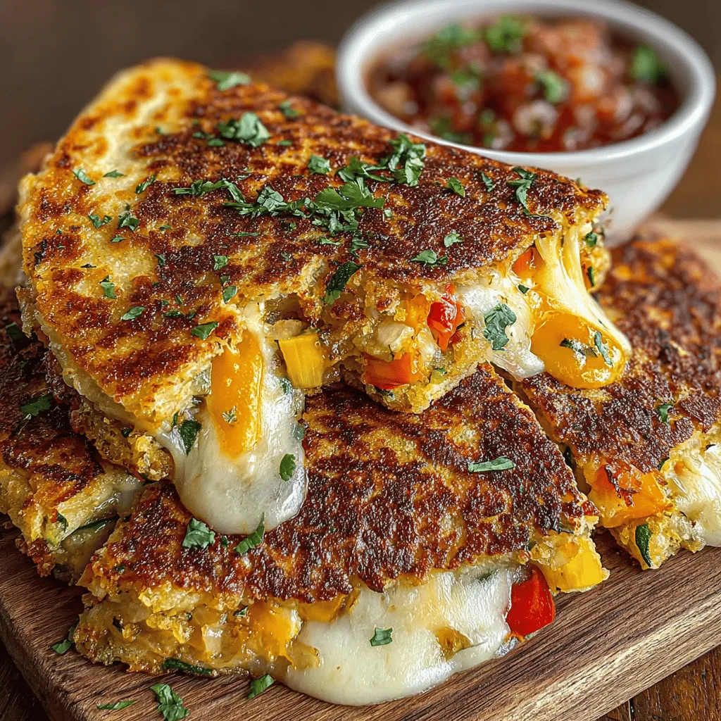 Bevor wir in die Zubereitung eintauchen, schauen wir uns die Zutaten an, die wir für unsere Käse-Zucchini-Überraschungs-Quesadillas benötigen: