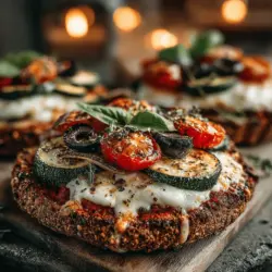 Die Zesty Zucchini Pita Pizzas sind nicht nur eine gesunde, sondern auch eine schmackhafte Alternative zu herkömmlichen Pizzas. Dieses Rezept kombiniert die Frische von Zucchini mit der herzhaften Fülle von Käse und einer Vielzahl von aromatischen Belägen. Es ist perfekt für alle, die nach einer schnellen, nahrhaften Mahlzeit suchen, die in weniger als 30 Minuten zubereitet werden kann. Diese Pita-Pizzas sind ideal für ein leichtes Abendessen oder als Snack für eine gesellige Runde mit Freunden.