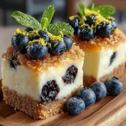 Die Zesty Blueberry Dreams bestehen aus einer handvoll einfacher, aber geschmackvoller Zutaten, die nicht nur köstlich sind, sondern auch gesundheitliche Vorteile bieten. Die Hauptbestandteile sind Graham-Cracker-Brösel, griechischer Joghurt, frische Heidelbeeren und Zitronensaft.