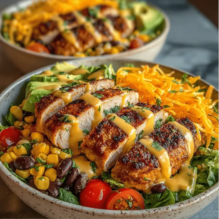 Wenn es um einfache und gesunde Gerichte geht, stehen die südwestlichen Hähnchen-Salat-Schalen ganz oben auf der Liste. Dieses Rezept kombiniert frisches Gemüse, würziges Hähnchen und ein cremiges Dressing zu einer köstlichen Mahlzeit, die nicht nur sättigend ist, sondern auch voller Geschmack steckt. Ob für ein schnelles Mittagessen oder ein leichtes Abendessen, diese Salat-Schalen sind vielseitig und anpassbar, was sie zu einem Favoriten in vielen Haushalten macht.