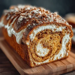 Das Ernte Kürbis Frischkäse Swirl Brot ist eine wunderbare Geschmackskombination, die den Herbst auf den Tisch bringt. Mit seinem feuchten und aromatischen Kürbiskuchen-Teig, der mit einer cremigen Frischkäsefüllung verfeinert ist, ist dieses Brot perfekt für jede Gelegenheit – sei es als süßes Frühstück, zum Nachmittagskaffee oder als Dessert. Die harmonische Verbindung aus Kürbis und Frischkäse sorgt für ein einzigartiges Geschmackserlebnis, das sowohl die Sinne erfreut als auch die Seele wärmt.