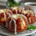 Die Apfelwein-glasierten Donut-Löcher sind eine köstliche und nostalgische Leckerei, die die Aromen des Herbstes in jede Bissgröße bringt. Diese kleinen, süßen Snacks sind perfekt für jede Gelegenheit, sei es ein gemütliches Frühstück, ein nachmittäglicher Snack oder sogar als Dessert zu einem besonderen Anlass. Die Kombination aus zartem Teig und einer verlockenden Glasur aus Apfelwein macht diese Donut-Löcher zu einem unwiderstehlichen Genuss, der sowohl Kinder als auch Erwachsene begeistert.