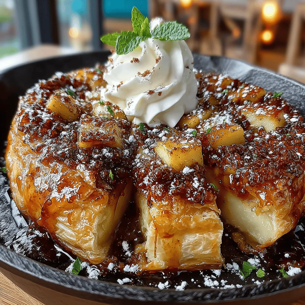 Die Lippensüße Zimt-Apfel-Tarte Tatin ist nicht nur ein Genuss für den Gaumen, sondern auch ein Fest für die Augen. Dieses traditionelle französische Dessert hat sich seinen Platz in der Herzen vieler Dessertliebhaber erobert und wird oft bei besonderen Anlässen oder einfach als süßer Abschluss eines gelungenen Abendessens serviert. Die Kombination aus zart karamellisierten Äpfeln, aromatischem Zimt und einem flauschigen Blätterteig sorgt für ein unvergessliches Geschmackserlebnis.