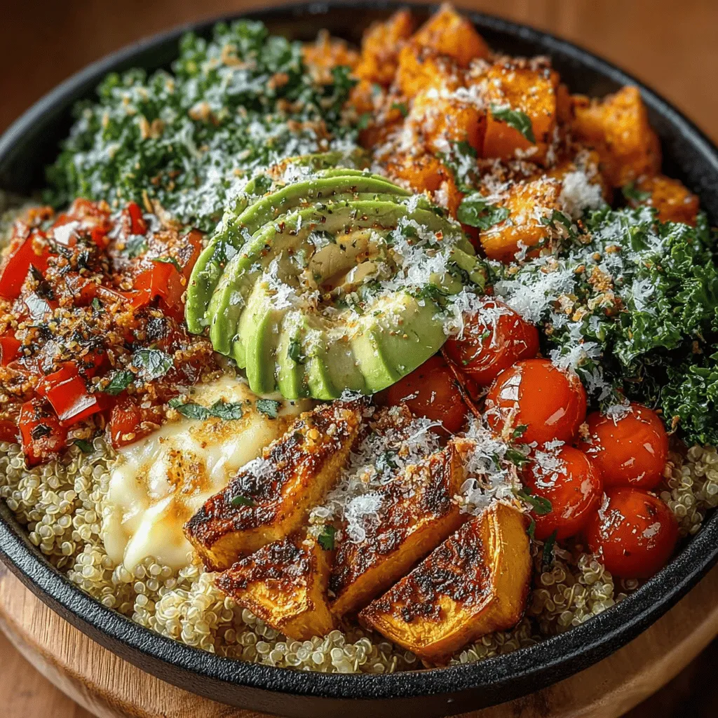 Herzlich willkommen zu einem köstlichen und nahrhaften Rezept, das nicht nur den Gaumen verwöhnt, sondern auch das Auge erfreut: die Ernte-Veggie-Quinoa-Power-Bowl. Dieses Gericht ist perfekt für alle, die eine ausgewogene Ernährung schätzen und frische, saisonale Zutaten lieben. Die Kombination aus proteinreicher Quinoa, knackigem Gemüse und gesunden Fetten macht diese Bowl zu einer hervorragenden Wahl für ein schnelles Mittagessen oder ein leichtes Abendessen.